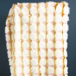 Anthropolgie Coren Faux Fur Throw Blanket